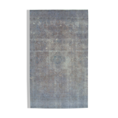 Handmade Oriental Overdyed 170 cm x 298 cm Purple Wool Carpet