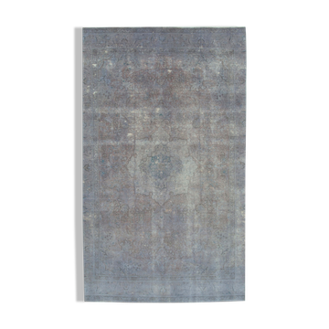 Handmade Oriental Overdyed 170 cm x 298 cm Purple Wool Carpet