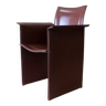 Italian leather and iron armchair, 1970s