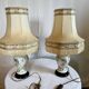 Pair of vintage porcelain lamps