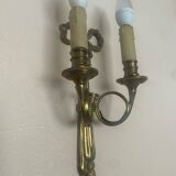 Gilded bronze wall sconce