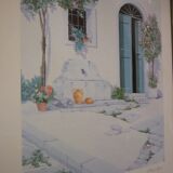 Tableau « La Fontanella » lithographie signée G. Zuppini
