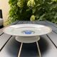 Set of 2 heel plates and one compote dish art deco, Boch La Louvière