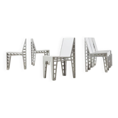 Ensemble très rare de 6 chaises en alu par Richard Hutten pour Hidden Netherlands 2000