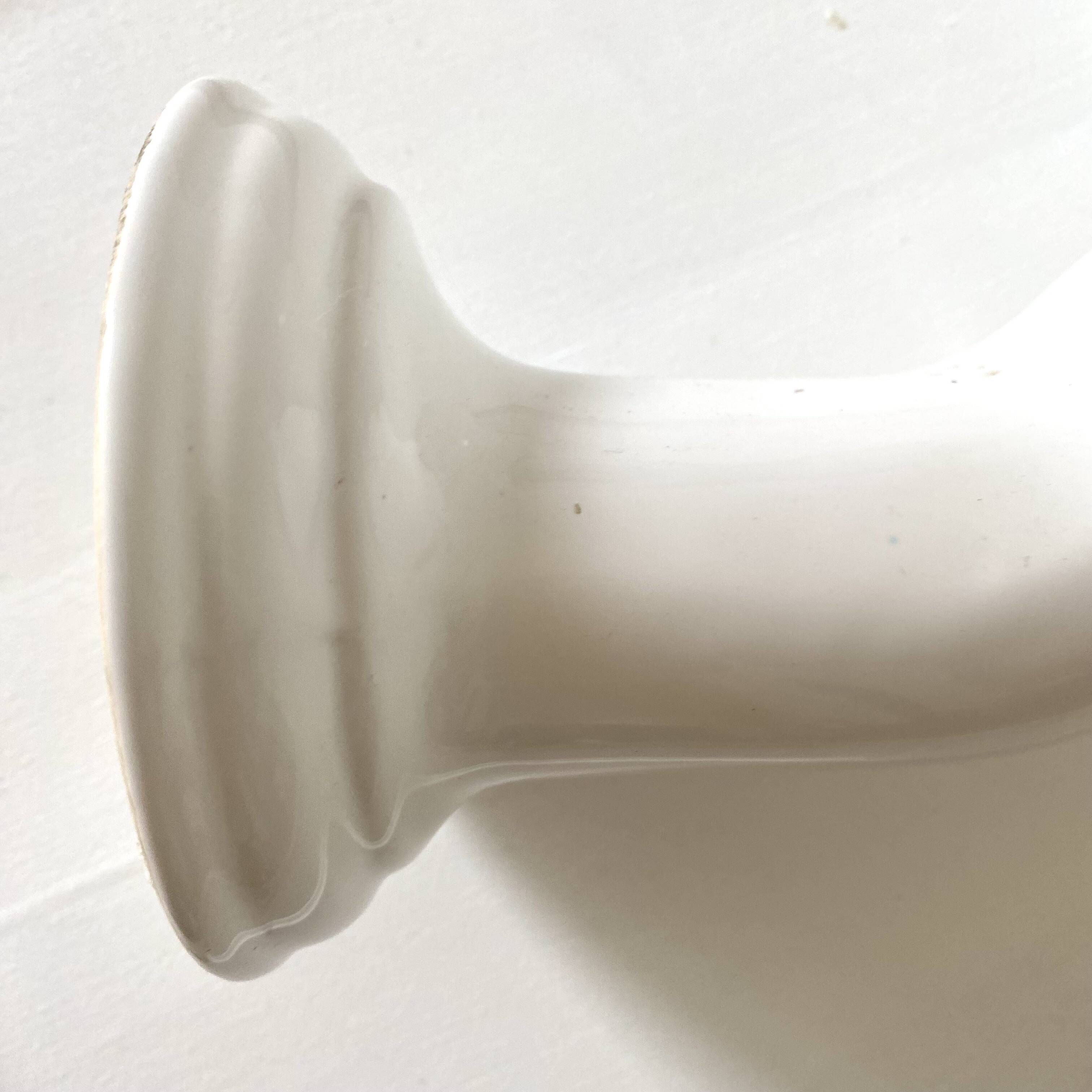 Ceramic and opaline women's hand wall light, 1970s