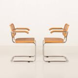 Pair of Italian vintage Ceska chairs by Gavina, 1960s