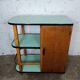 Desserte bar roulant années 50 formica bleu
