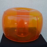 Inflatable plastic pouf