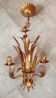 Vintage chandelier wheat sheaf gold metal