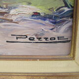 Peinture "Ecole provençale" huile sur isorel