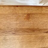 Lot de 3 tables gigognes brutalistes en chêne massif