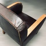 20th century English art deco club armchairs