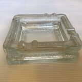Thick glass ashtray