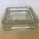 Thick glass ashtray
