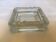 Thick glass ashtray