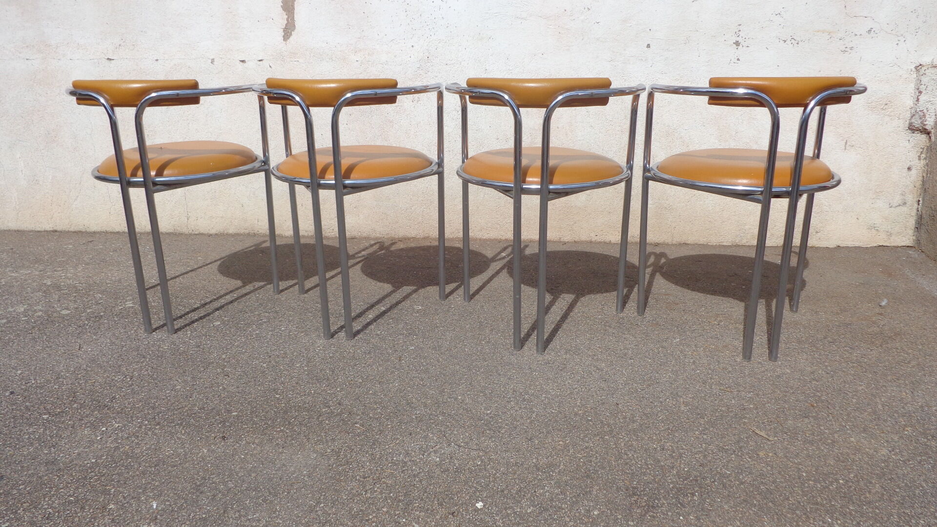 Vintage orange chairs