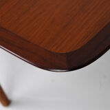 Extendable wooden dining table, manufactured by Lübke, Germany