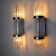 Pair of Sciolari wall lamps, murano glass, Italy, 1970