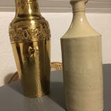 Glaze stoneware bottle signed Paul Langeron Pont-des-Vernes