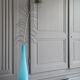 Vase, soliflore bleu en opaline