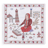 Tapis noué à la main, tapis turc vintage 88x89 cm