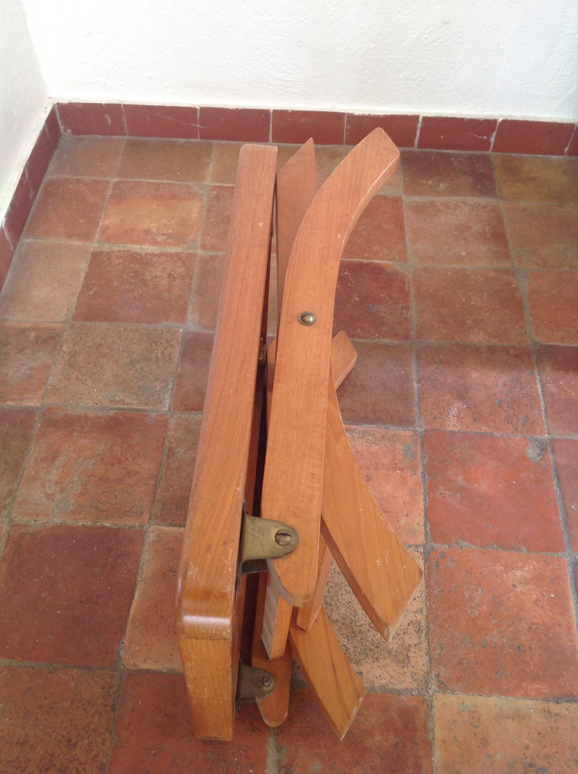 Scandinavian teak stool