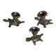Set of candle holders palm-tortoise style