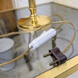 Gold metal bedside lamp