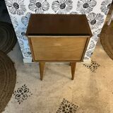 Sienna wooden bedside table in Scandinavian style
