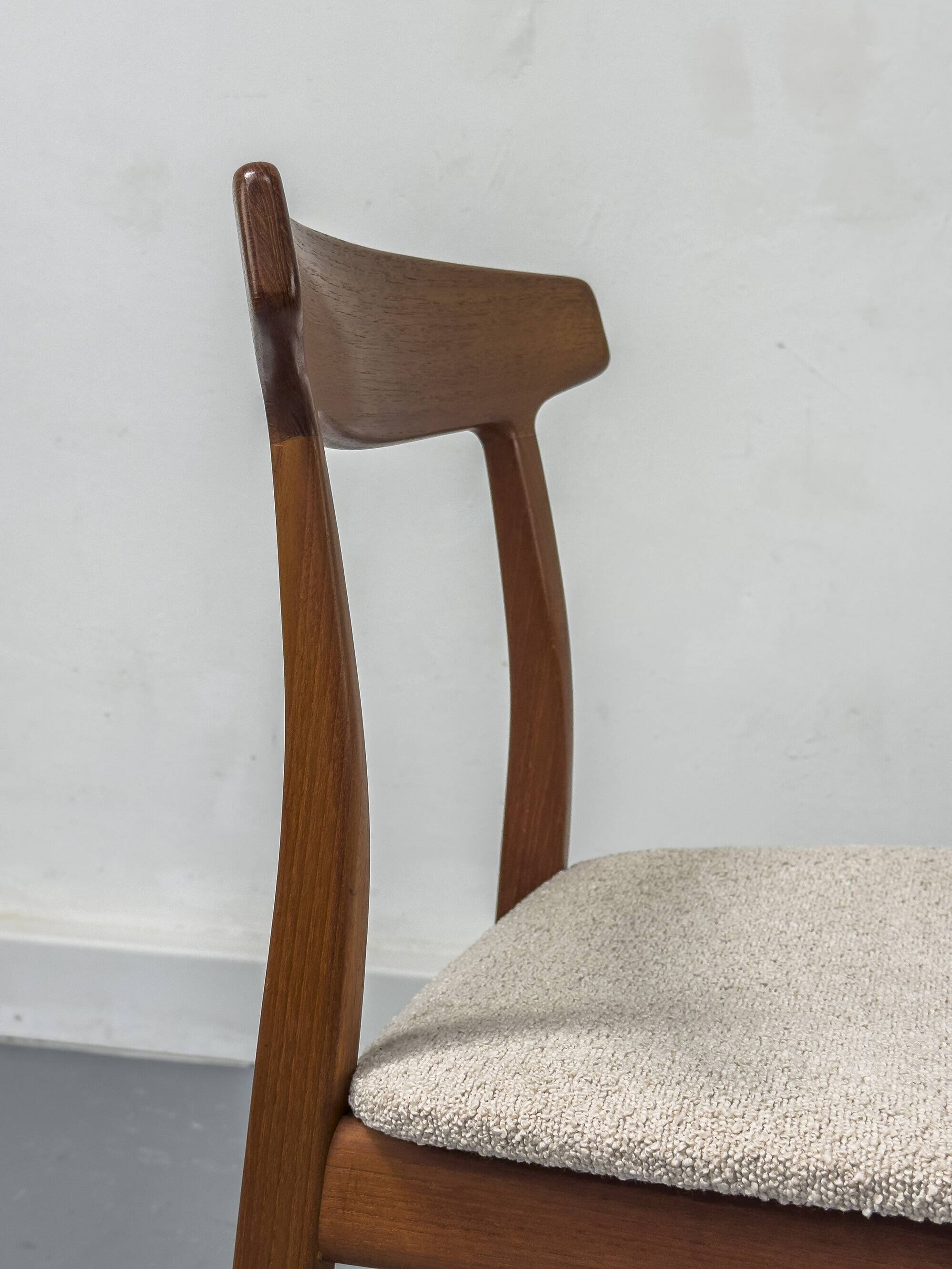 Teak Dining Chair by Henning Kjaernulf for Bruno Hansen, 1960s