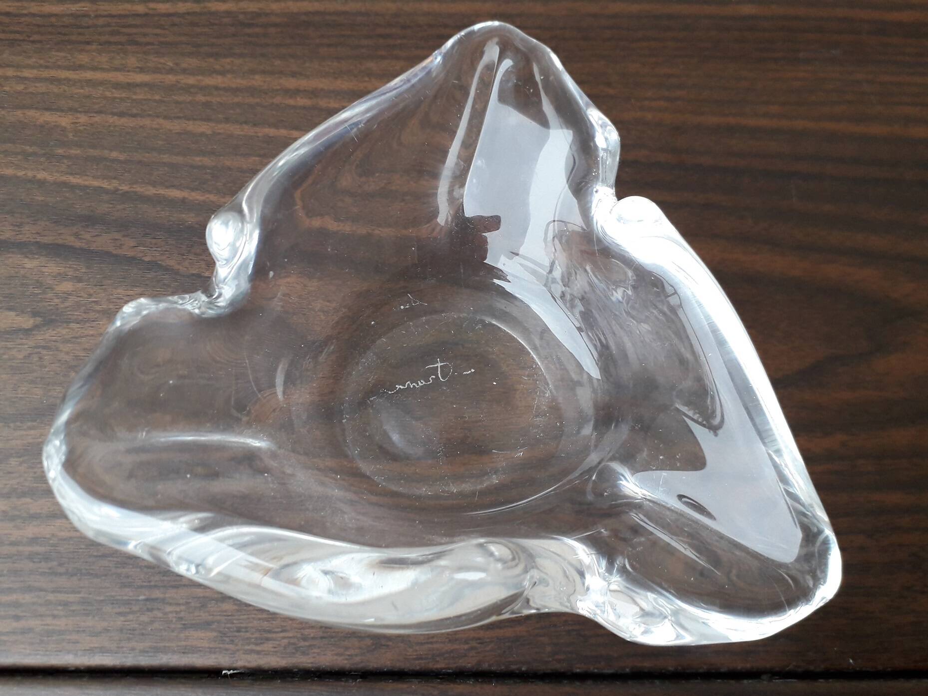 Schneider crystal ashtray