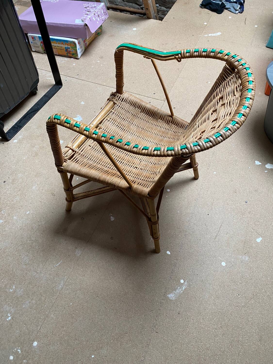 Children's rattan chair