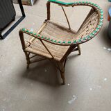 Chaise rotin enfants