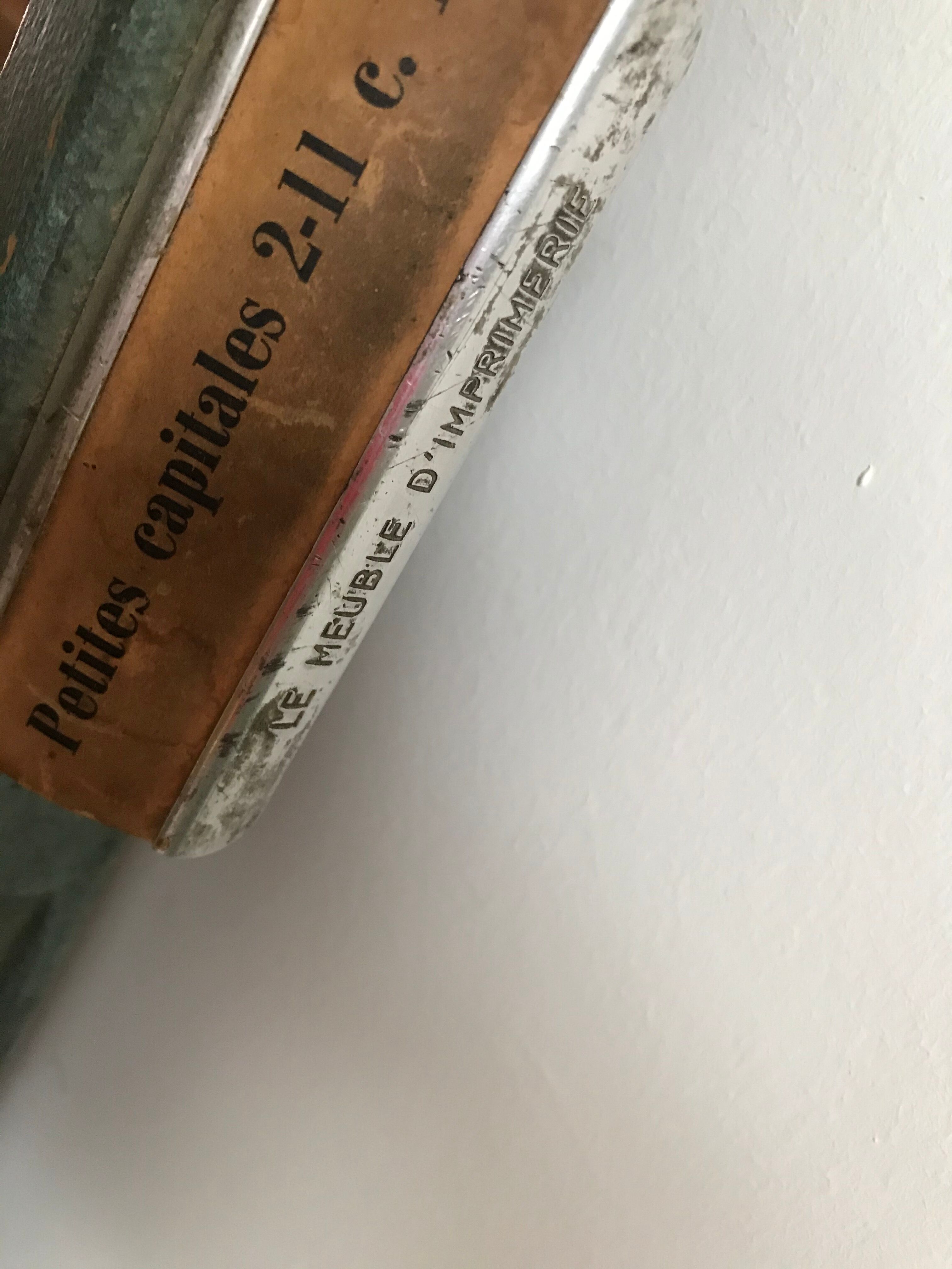 Old printing cabinet drawer locker