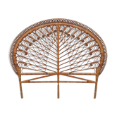 Vintage rattan headbed