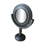 Wooden mirror on foot