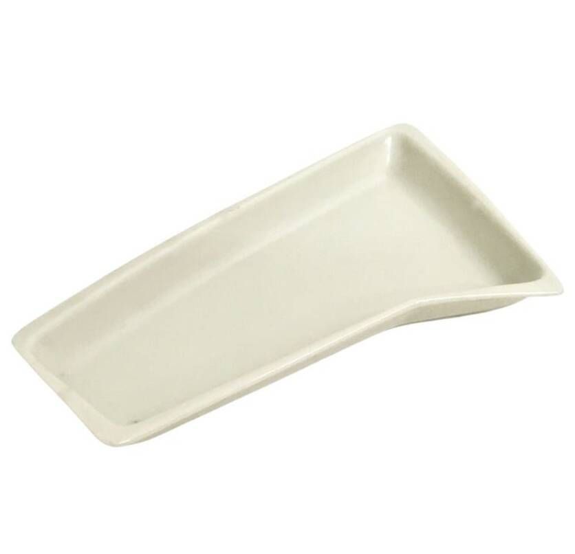 Vintage White Lacquered Ceramic Ashtray -Vide Poche by Antonia Campi for Verbano