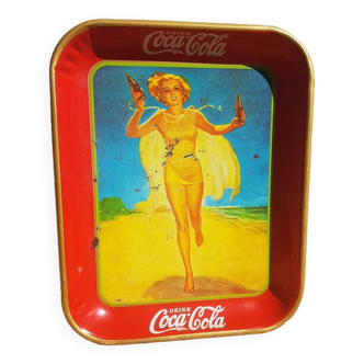 Plateau Coca-Cola Pin Up vintage (1937)