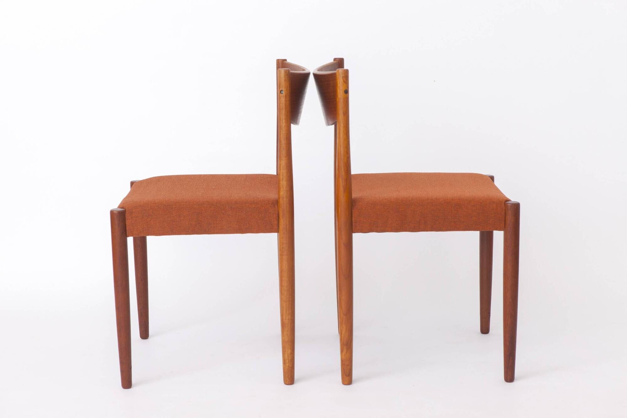 Set of 4 Poul M. Volther Teak Dining Chairs for Frem Røjle, 1960s Vintage