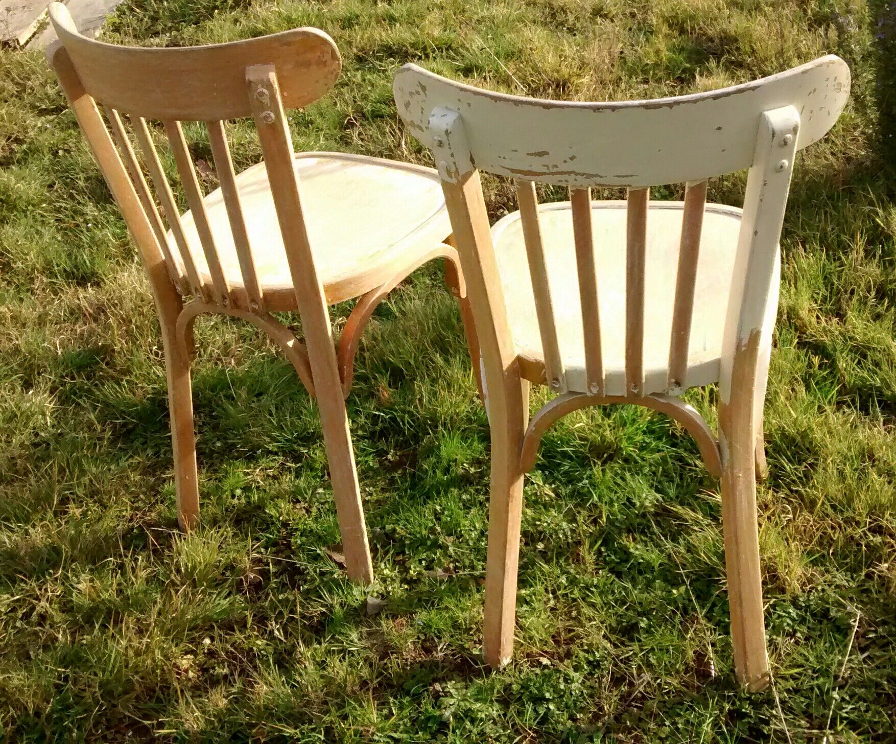 Pair of bistro chairs