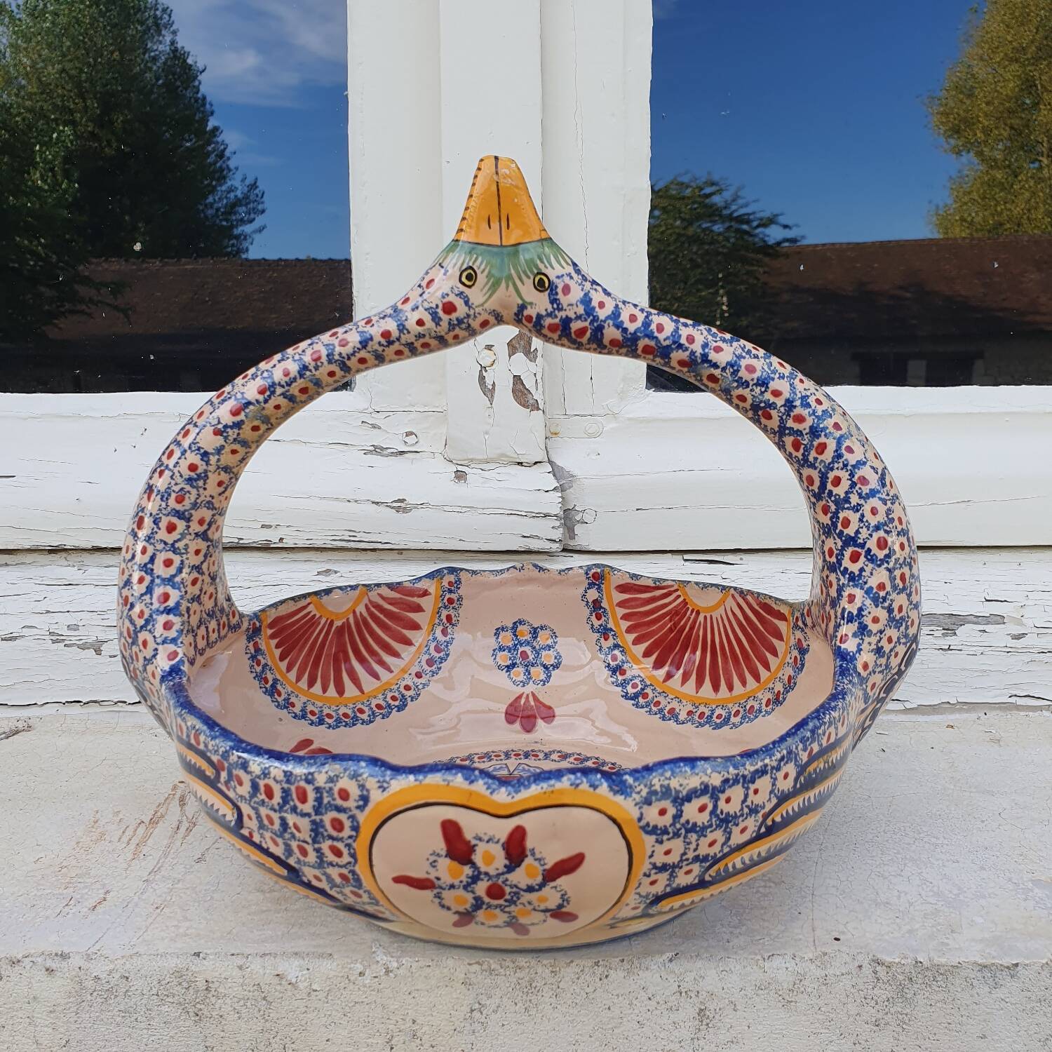 Henriot Quimper fruit basket