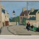 Ove Olson ( 1903-1975 ), Swedish Modern Painting, 1972, Oil on Cardboard