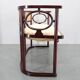 Josef Hoffmann Variation of Art Nouveau "Fledermaus" sofa by Fischel