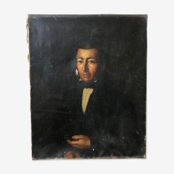 Portrait d’homme notable XIXeme - huile sur toile