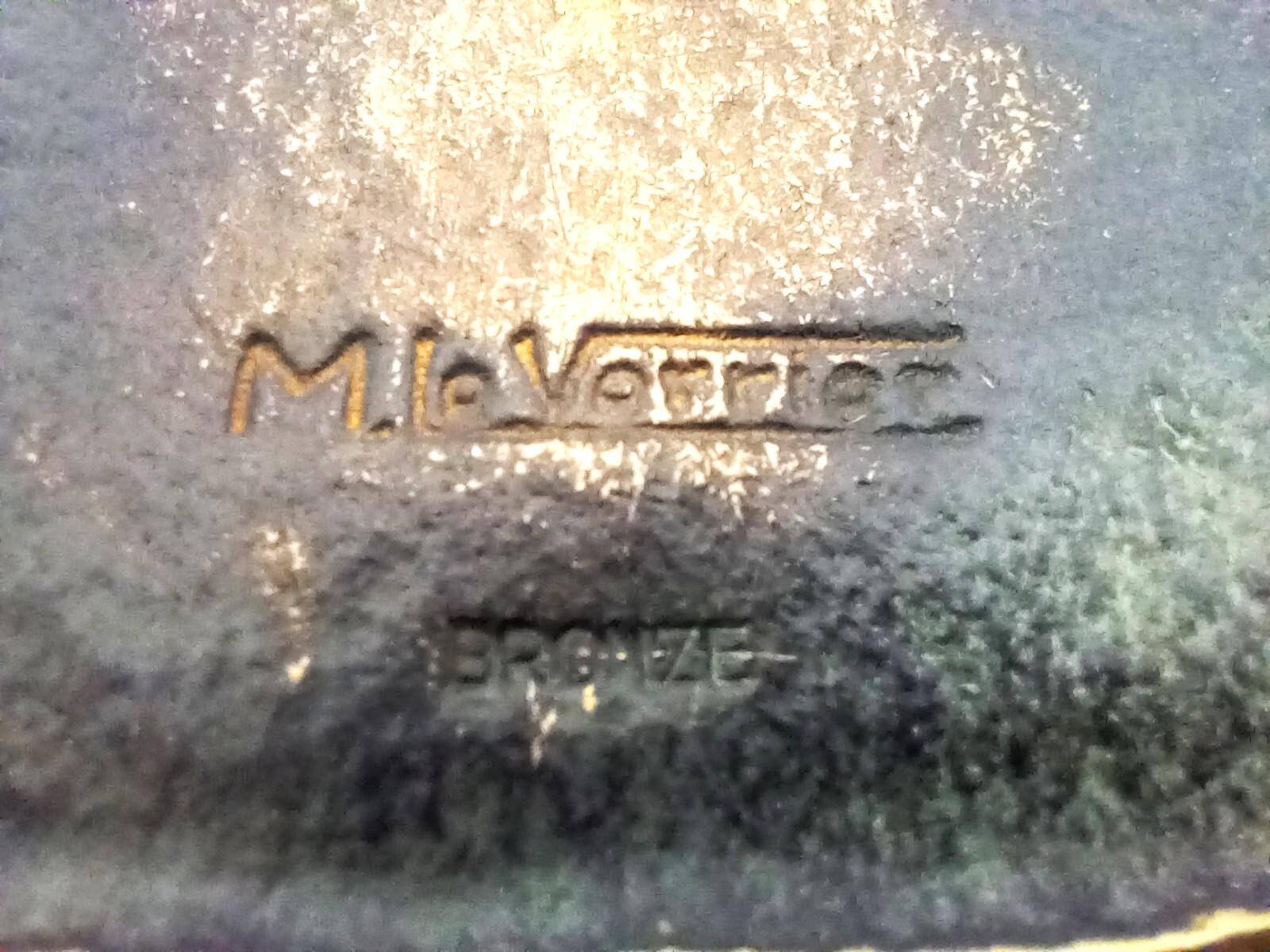 Bronze signed Max Le Verrier / Box / Bronze box / Key tray