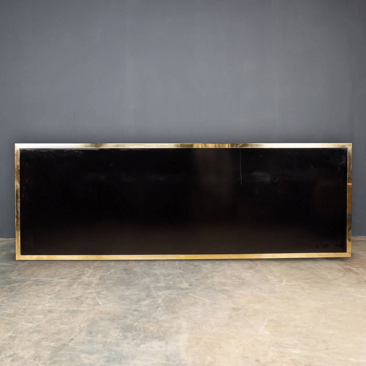 STYLISH 20thC BRASS & MIRRORED SIDEBOARD BY MICHEL PIGNERES c.1970