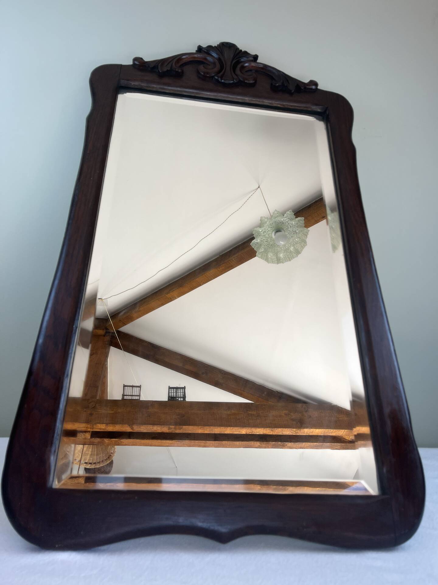 Walnut mirror Napoleon III