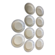 10 plates in Sarreguemines porcelain anchor and knots