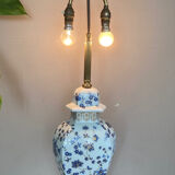 Porcelain living lamp nineteenth handmade decorations, double lighting