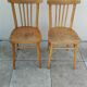 2 light bistro chairs thonet stamped czechoslovakia vintage